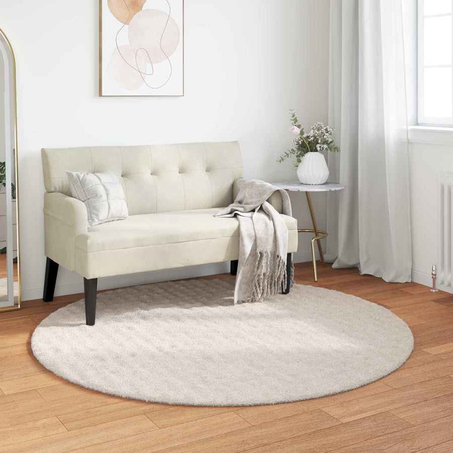 Vloerkleden Rond Beige Ø 200 CM