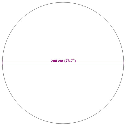 Vloerkleden Rond Beige Ø 200 CM