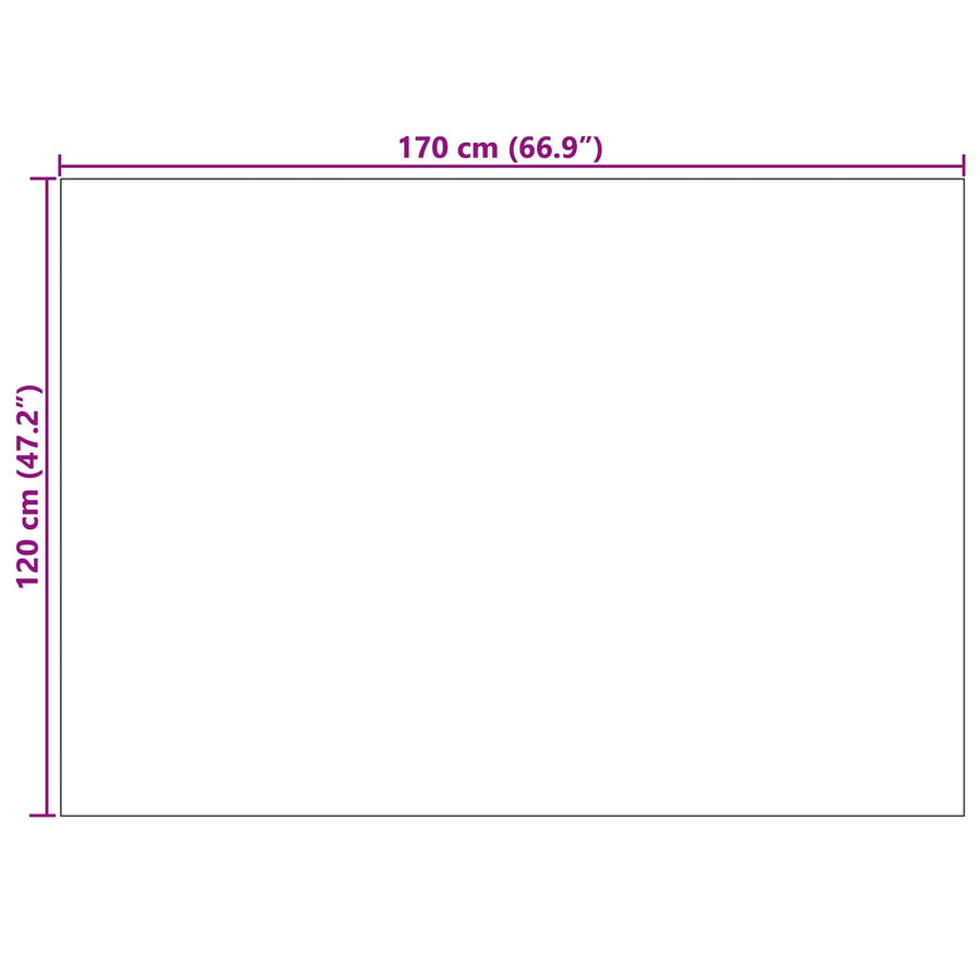 Vloerkleden Rechthoekig Zand 170 x 120 cm