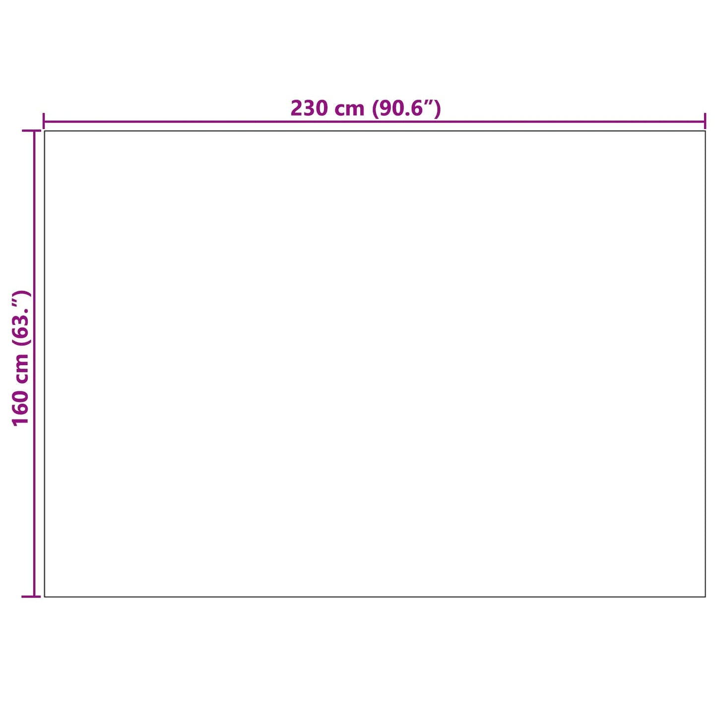 Vloerkleden Rechthoekig Zand 230 x 160 cm