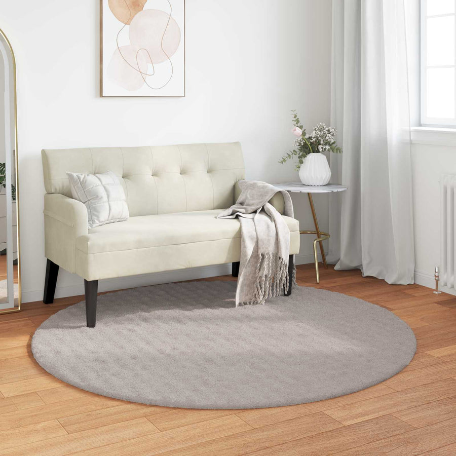 Vloerkleden Rond Zand Ø 160 CM