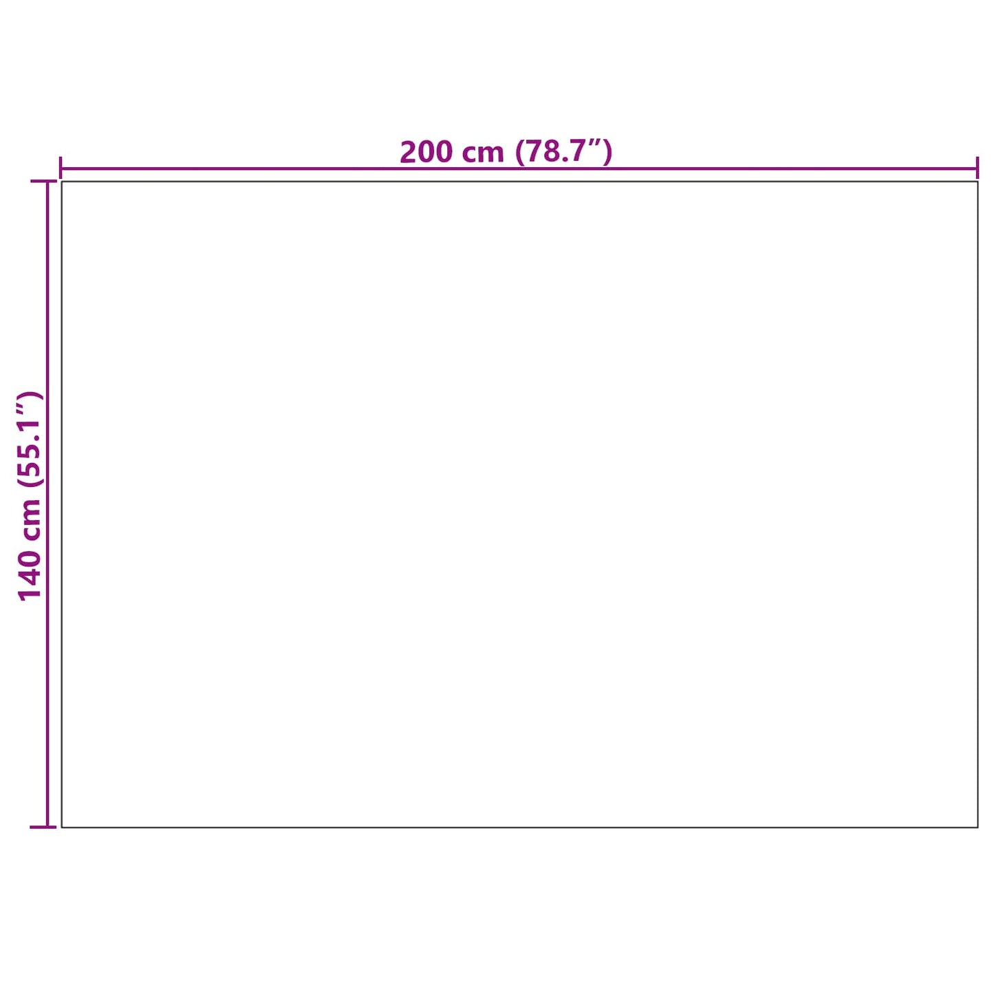 Vloerkleden Rechthoekig Grijs 200 x 140 cm