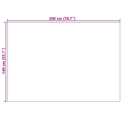 Vloerkleden Rechthoekig Grijs 200 x 140 cm