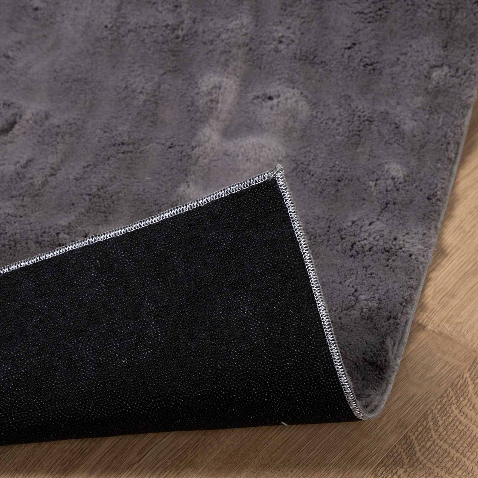 Vloerkleden Vierkant Antraciet 120 x 120 cm