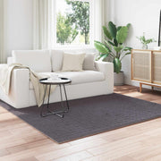 Vloerkleed vierkant 120x120 cm antraciet polyester