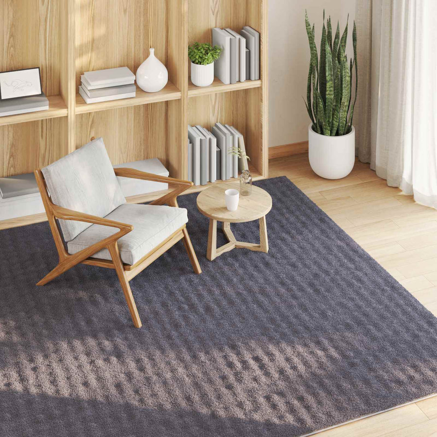 Vloerkleden Vierkant Antraciet 120 x 120 cm