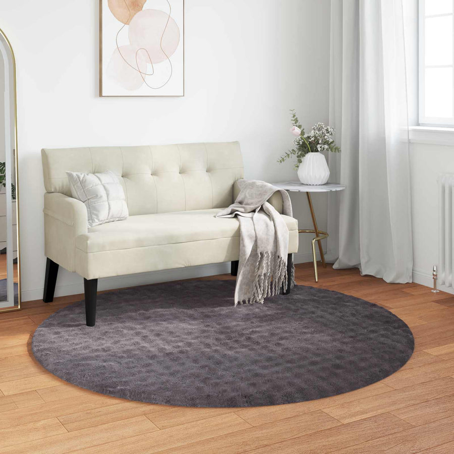 Vloerkleden Rond Antraciet Ø 200 CM