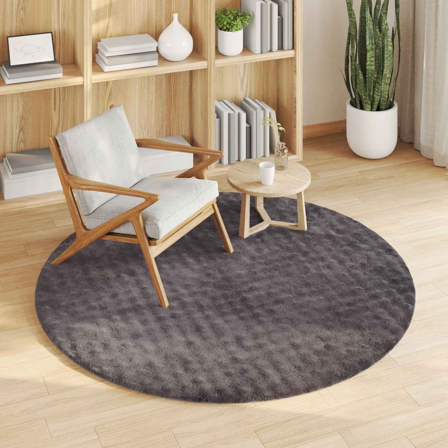 Vloerkleden Rond Antraciet Ø 200 CM