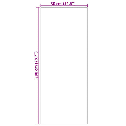 Vloerkleden Rechthoekig Crème 200 x 80 cm