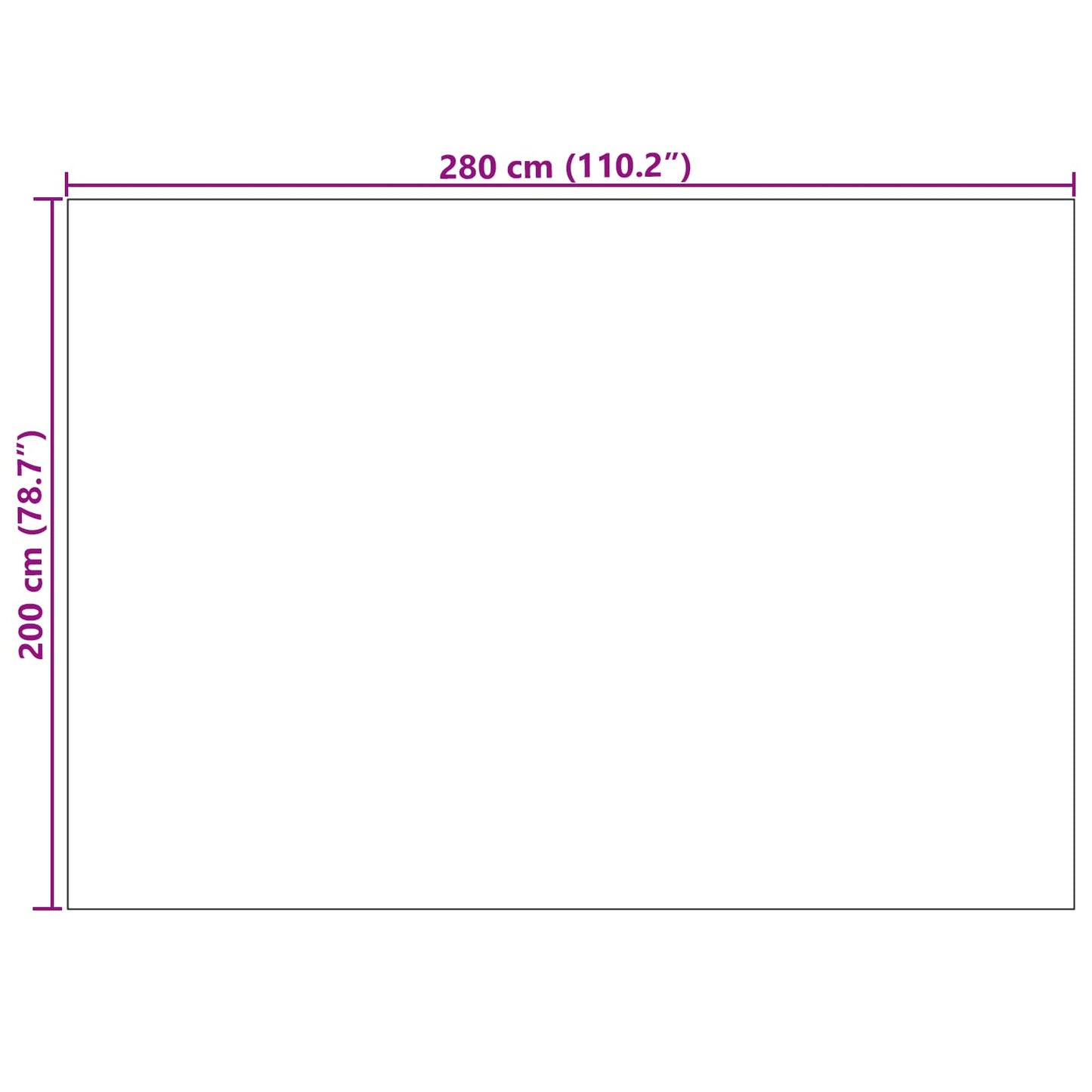 Vloerkleden Rechthoekig Crème 280 x 200 cm