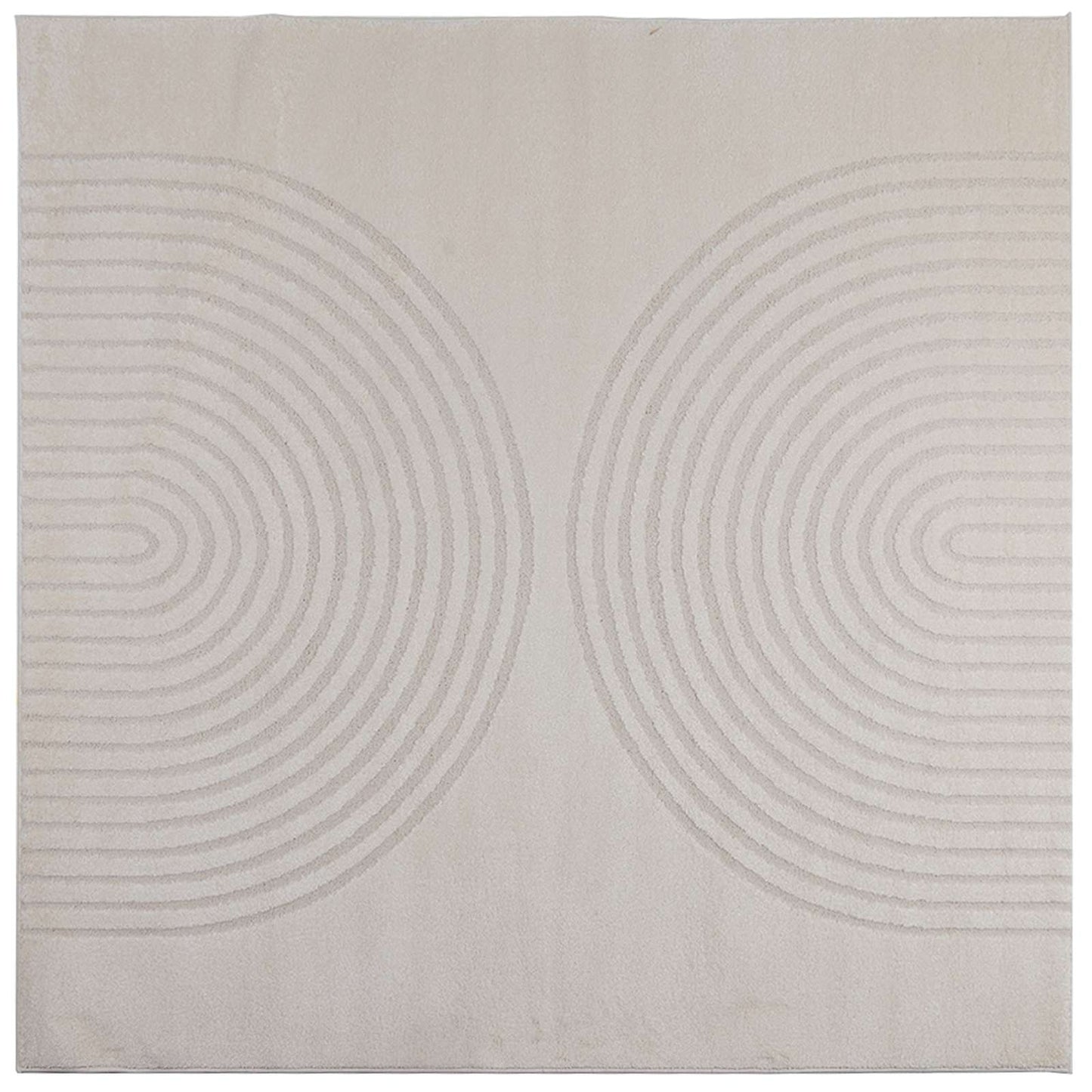 Vloerkleden Vierkant Crème 120 x 120 cm