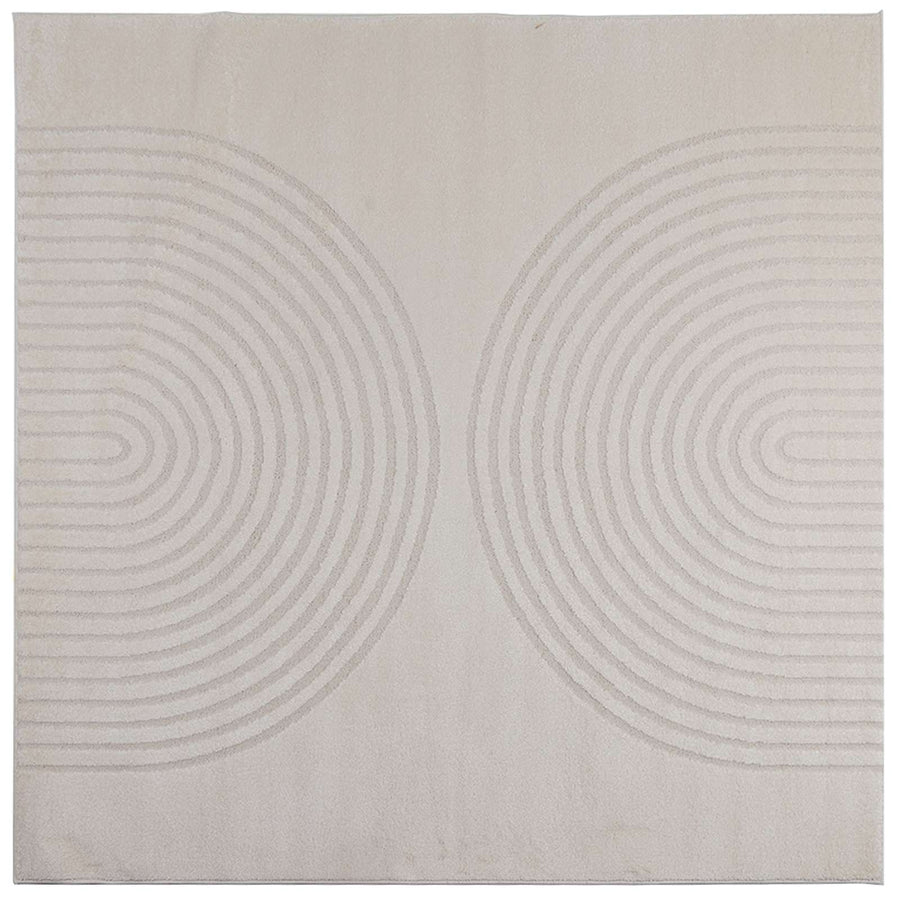 Vloerkleden Vierkant Crème 120 x 120 cm