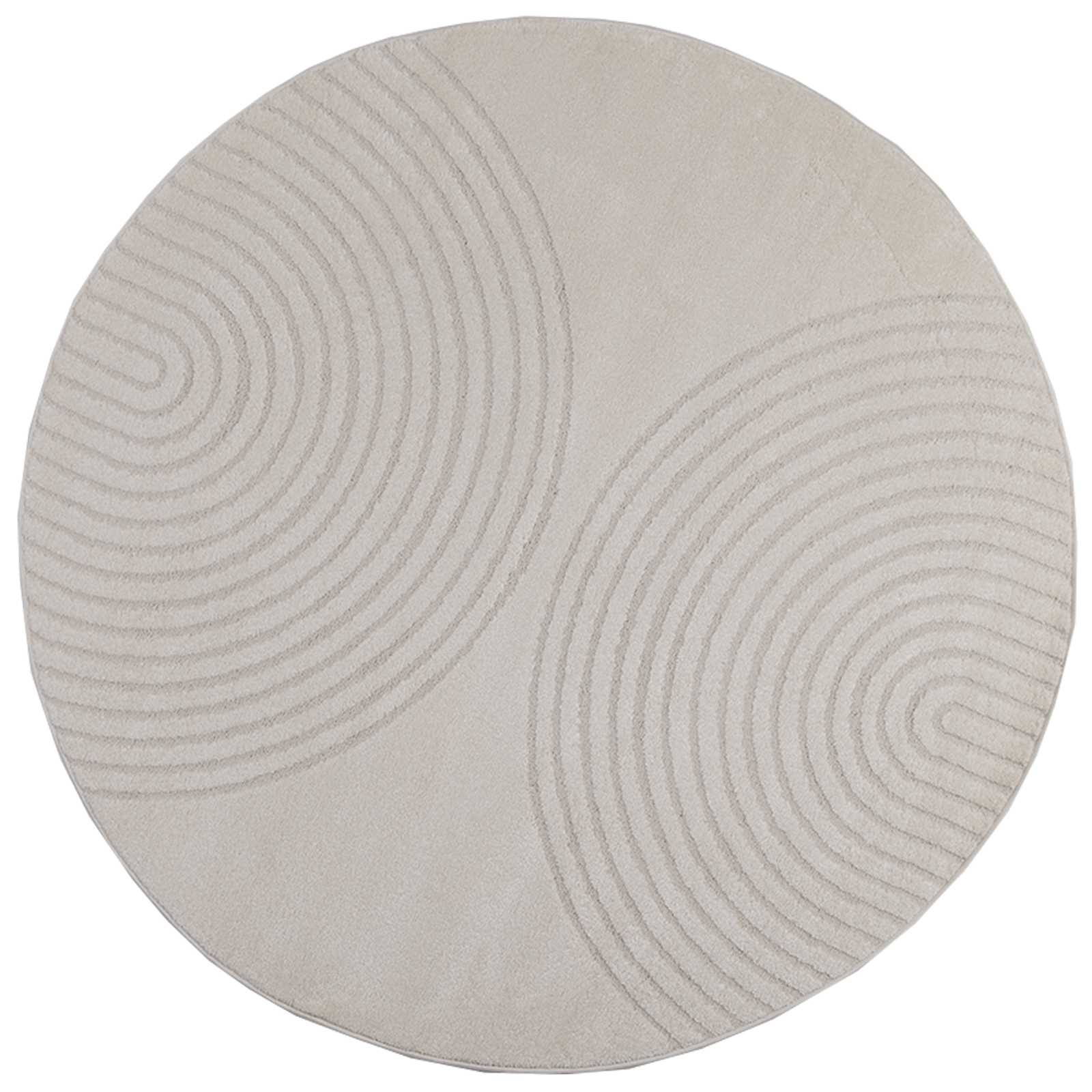 Vloerkleden Rond Crème Ø 160 CM