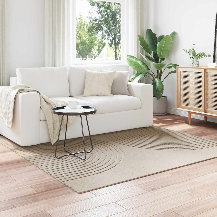 Vloerkleden Vierkant Beige 120 x 120 cm