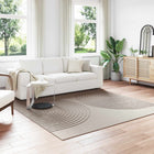Rugs Square GALATI Beige 240 x 240 cm Polyester