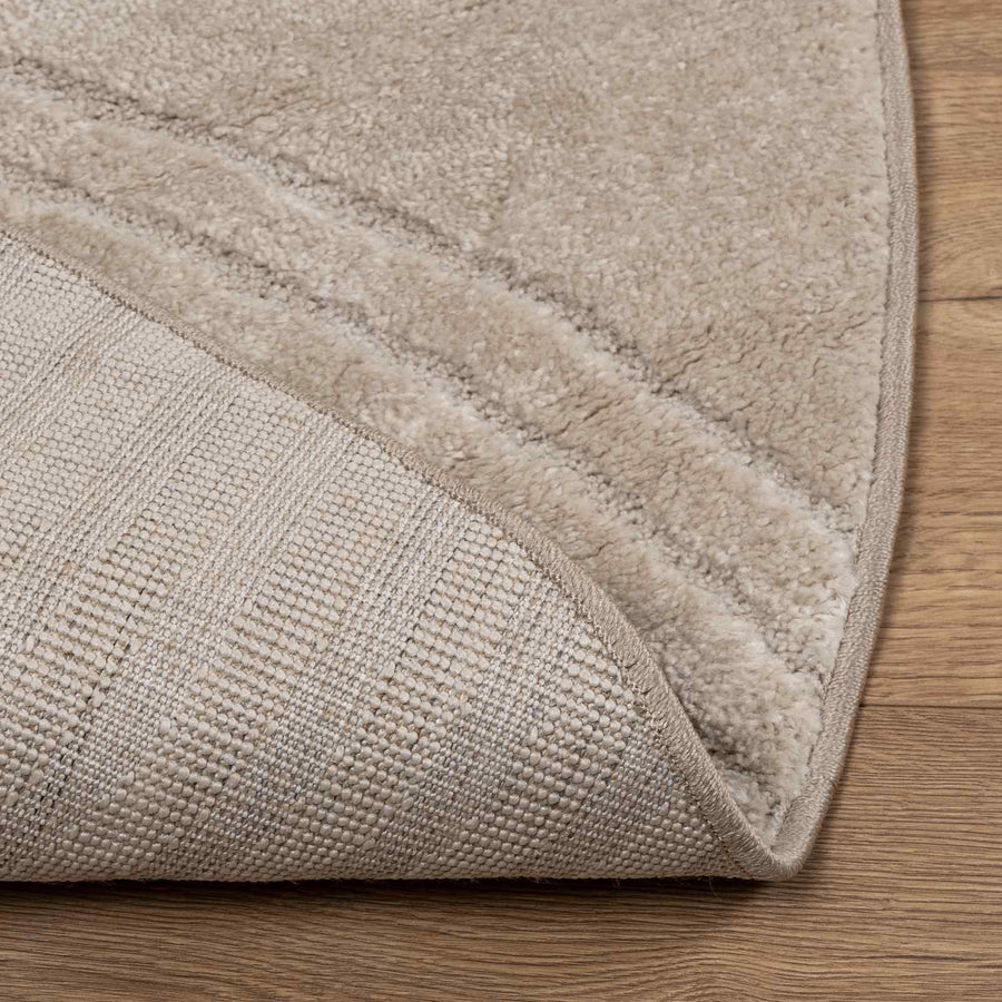 Vloerkleden Rond Beige Ø 120 CM
