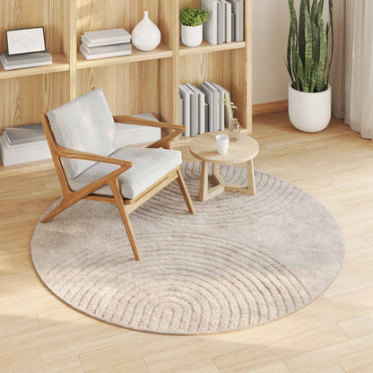 Vloerkleden Rond Beige Ø 120 CM