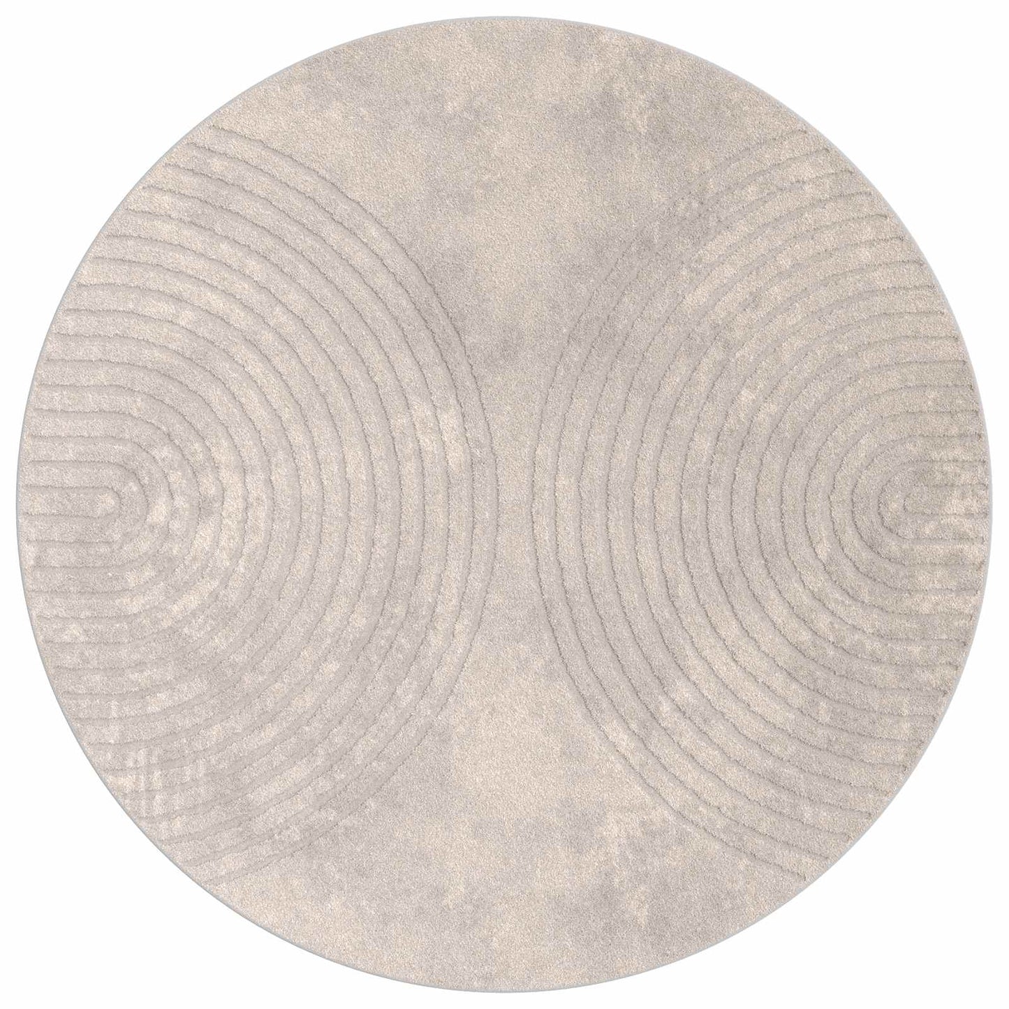 Vloerkleden Rond Beige Ø 160 CM