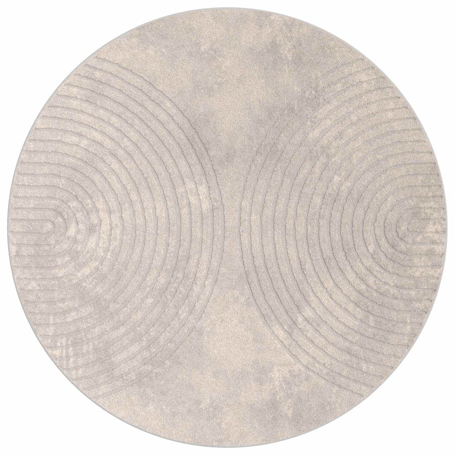 Vloerkleden Rond Beige Ø 200 CM