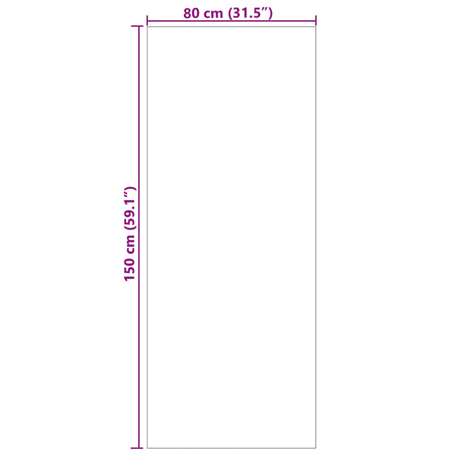 Vloerkleden Rechthoekig Grijs 150 x 80 cm