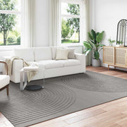 Vloerkleed grijs 280x200 cm polyester