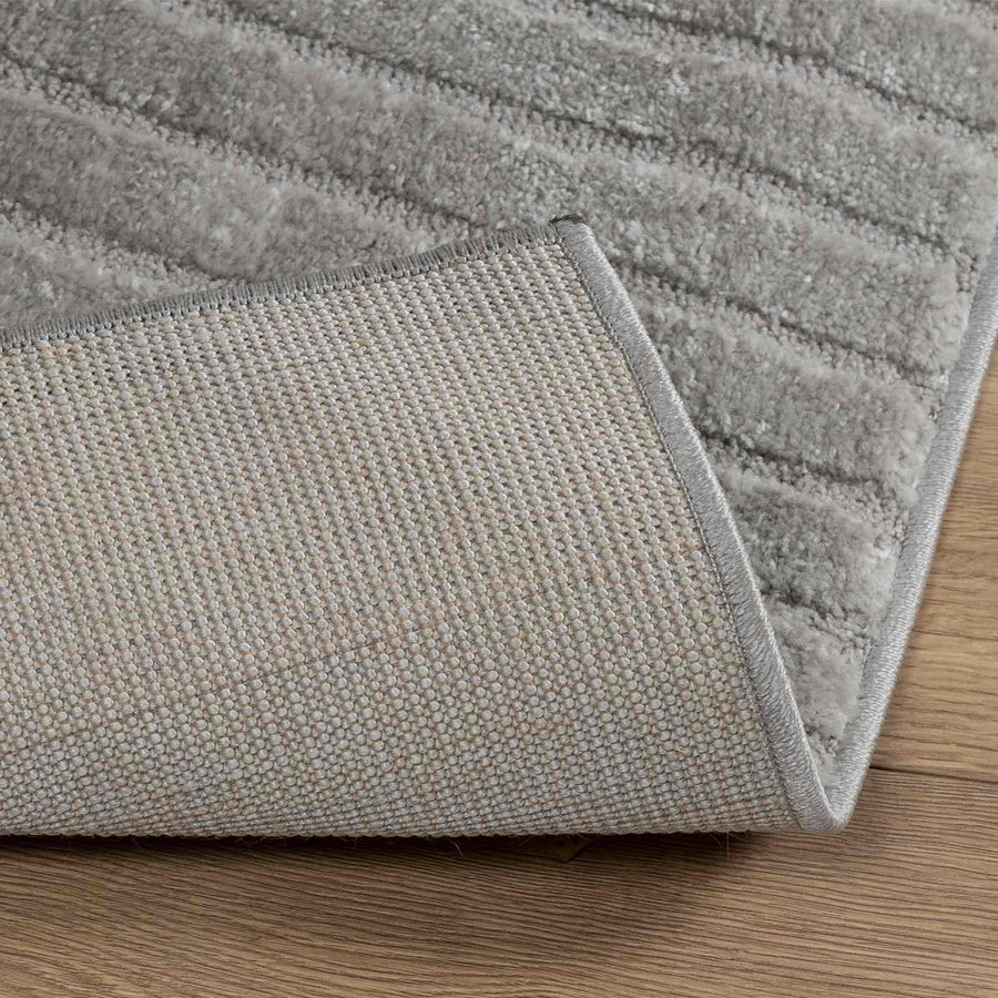 Vloerkleden Vierkant HUARTE Grijs 240 x 240 cm Polyester