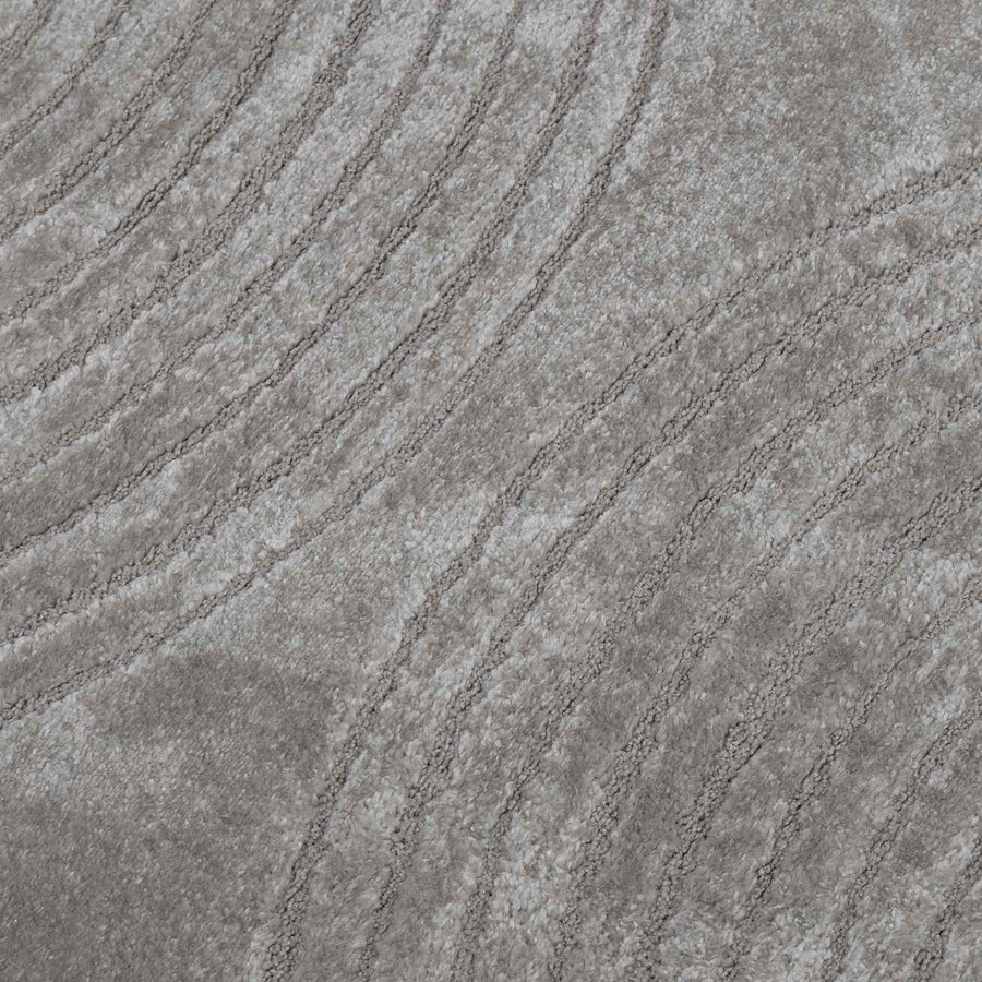 Vloerkleden Vierkant HUARTE Grijs 240 x 240 cm Polyester