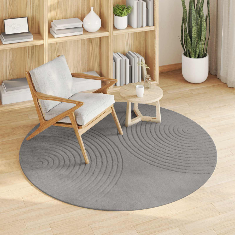 Vloerkleden Rond Grijs Ø 120 CM