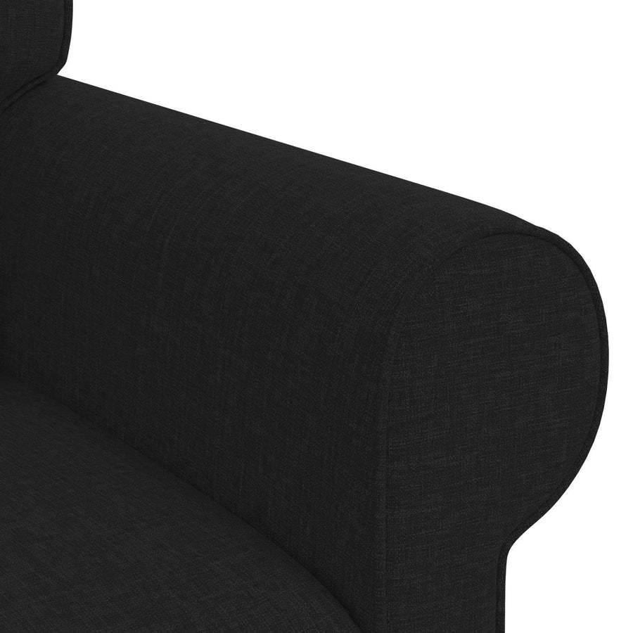 Bank 2 pcs Zwart Metaal