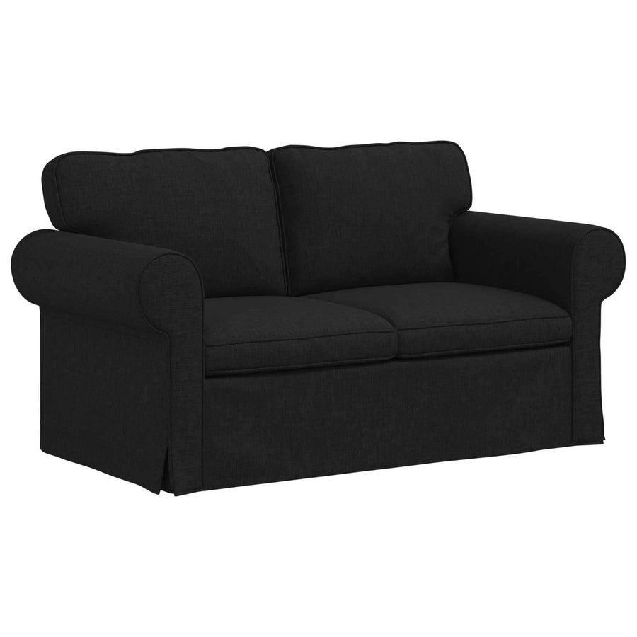 Bank 2 pcs Zwart Metaal