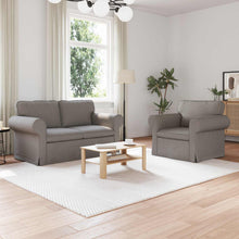 Bank 2 pcs Taupe Metaal