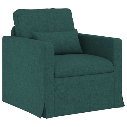 Bank 2 pcs Donkergroen Metaal