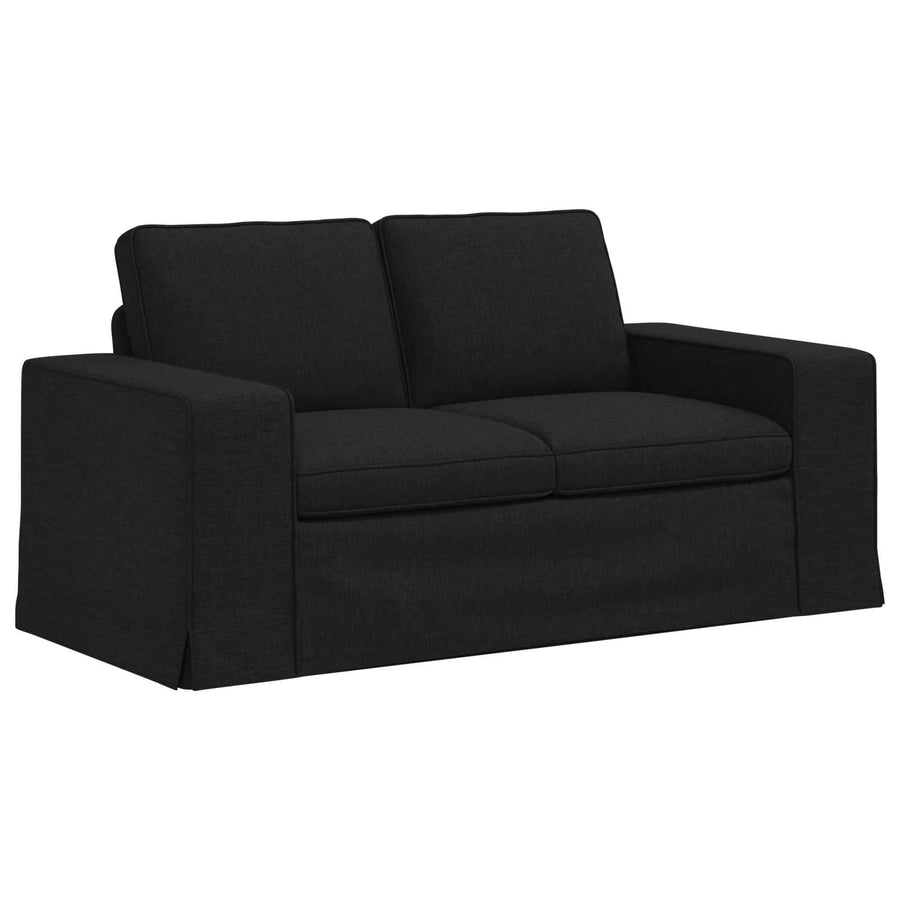 Bank 2 pcs Zwart Metaal