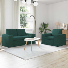 Bank 2 pcs Donkergroen Metaal