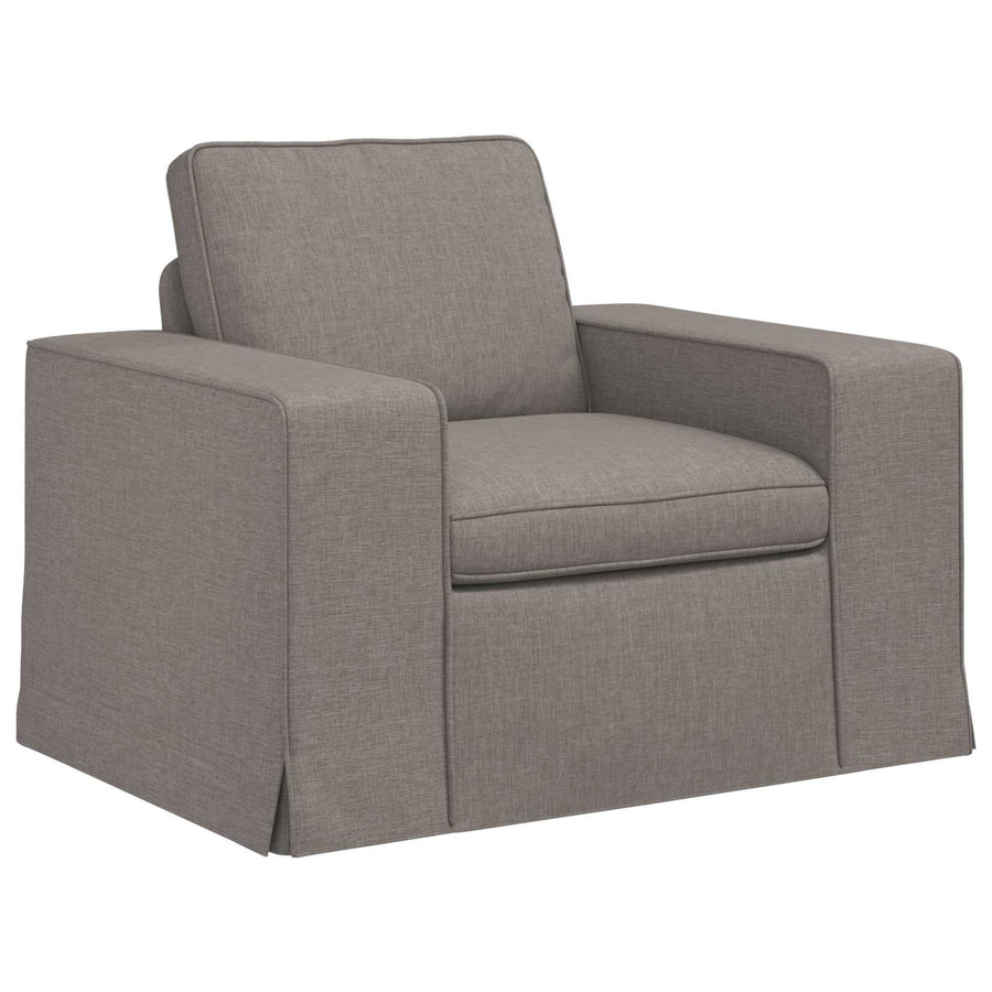 Bank 2 pcs Taupe Metaal