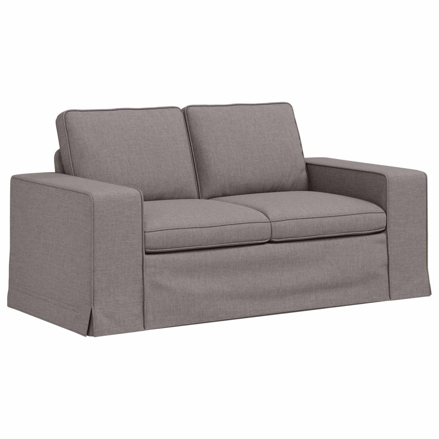 Bank 2 pcs Taupe Metaal