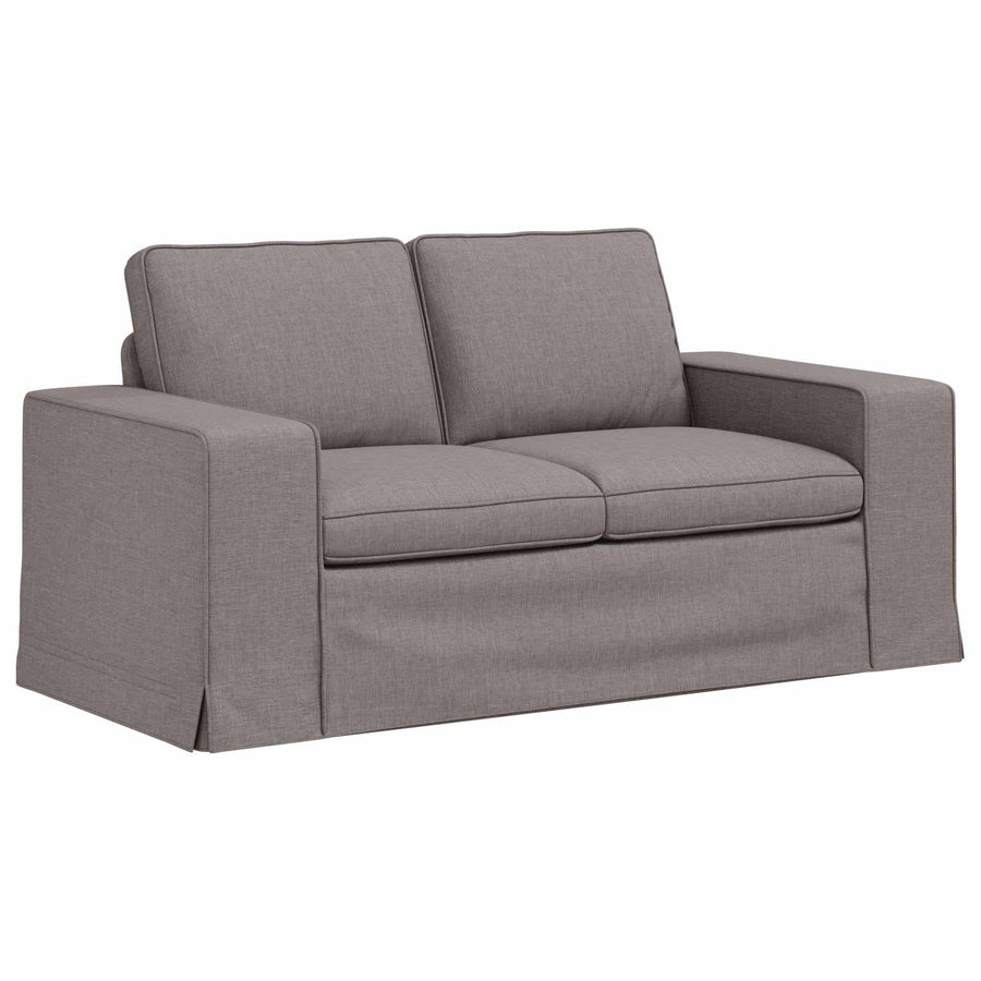 Bank 2 pcs Taupe Metaal