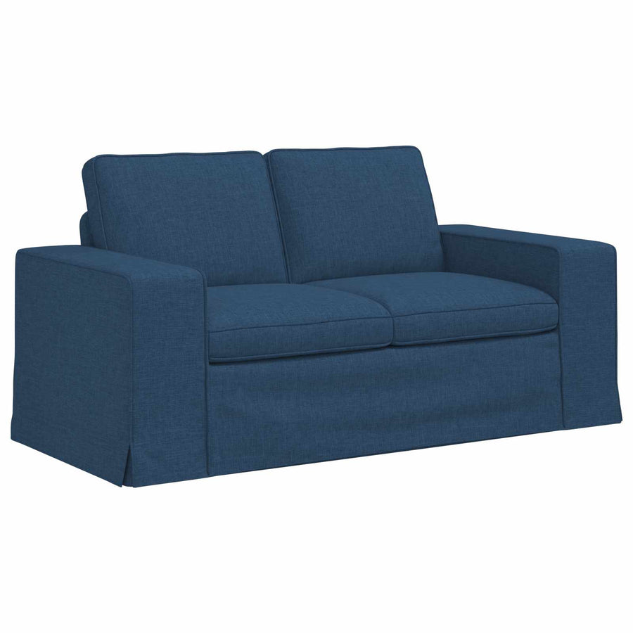 Bank 2 pcs Blauw Metaal