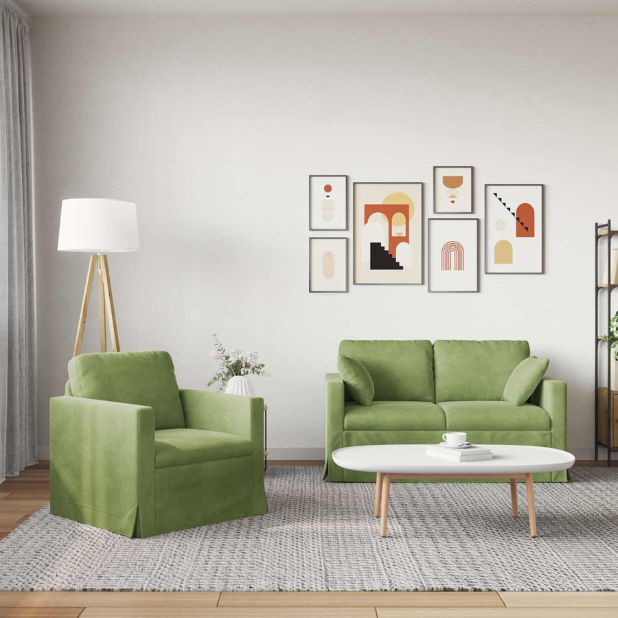 Bank 2 pcs Lichtgroen