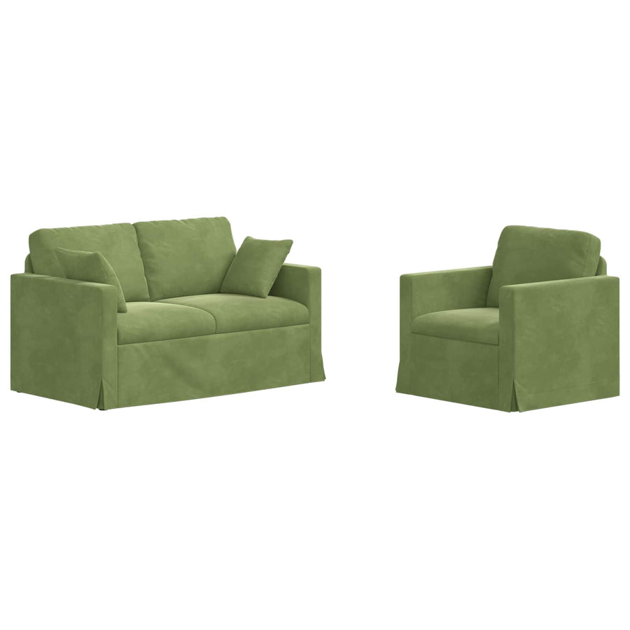 Bank 2 pcs Lichtgroen