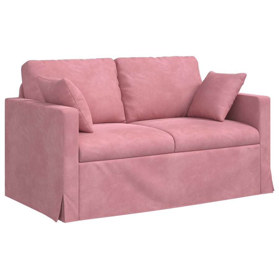Bank 2 pcs Roze Totale afmetingen: 138 x 78 x 80 cm (B x D x H)