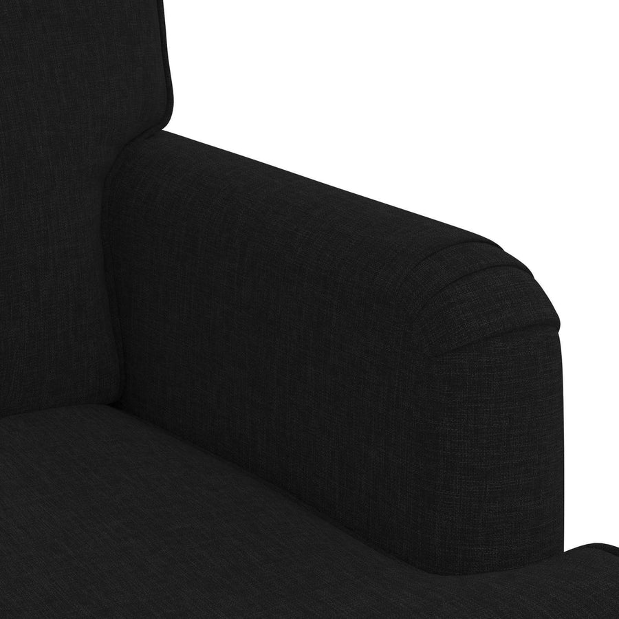 Bank 2 pcs Zwart Metaal