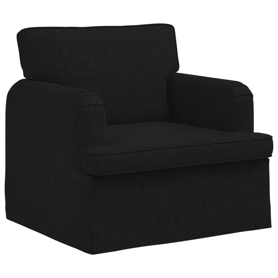 Bank 2 pcs Zwart Metaal