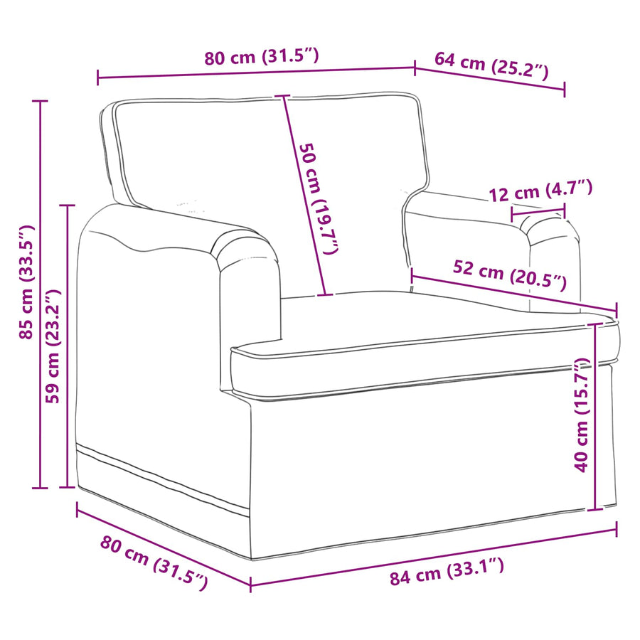 Bank 2 pcs Zwart Metaal