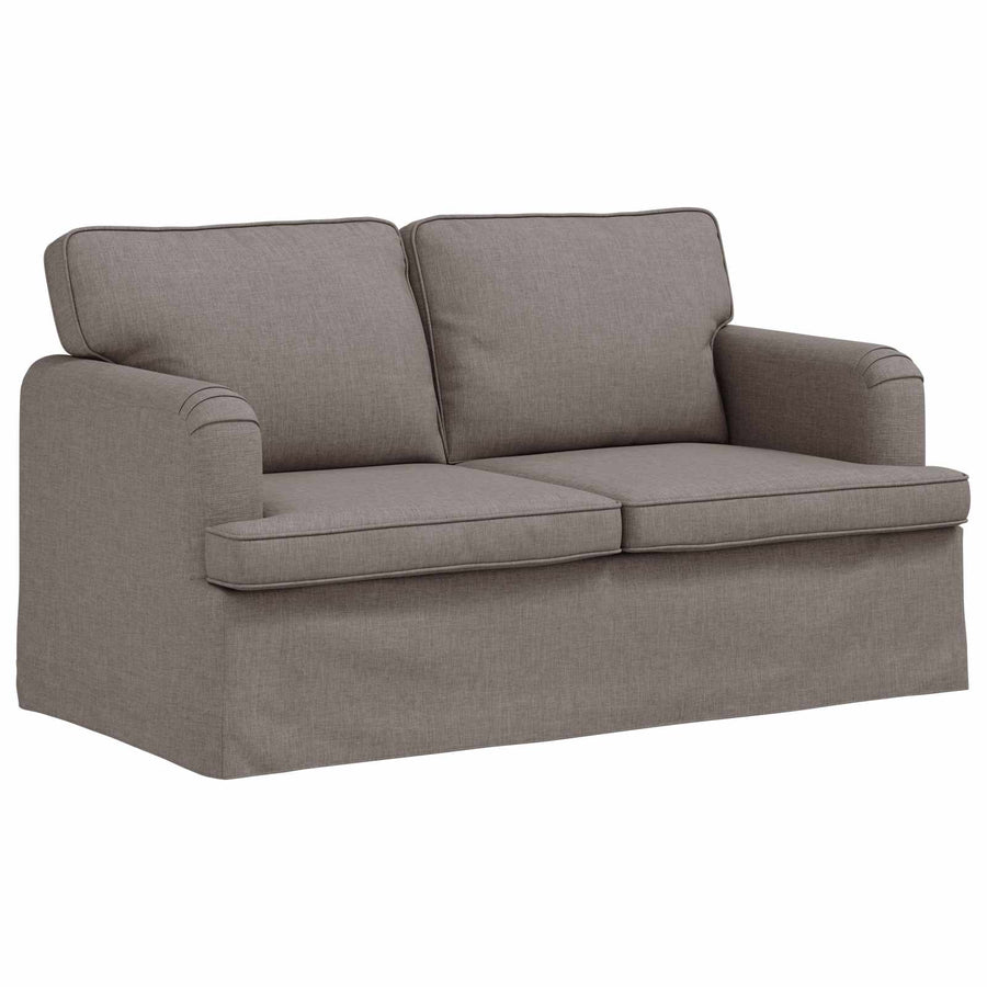 Bank 2 pcs Taupe Metaal