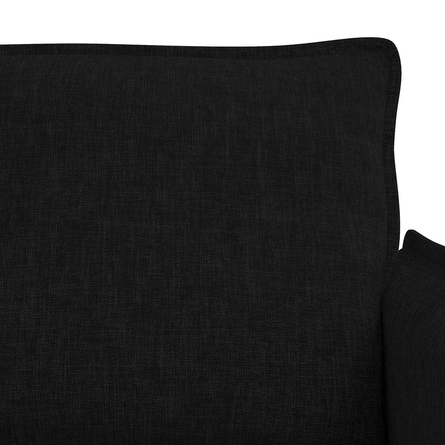 Bank 120cm 2 pcs Zwart Metaal