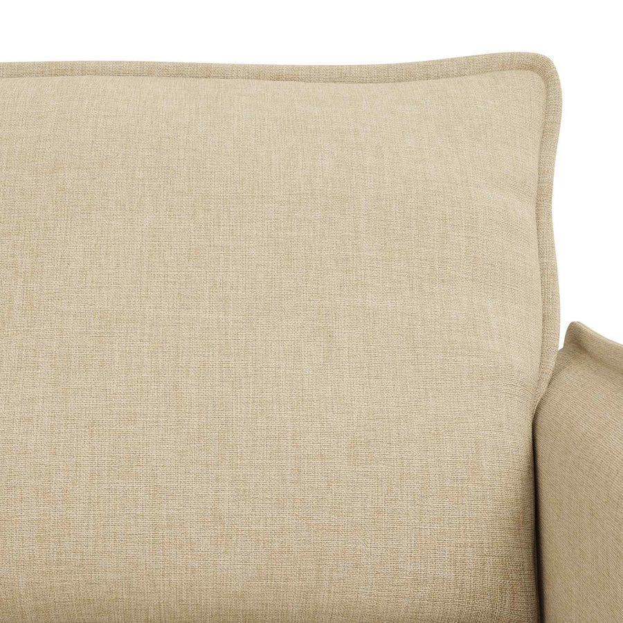 Bank 120cm 2 pcs Crème Metaal
