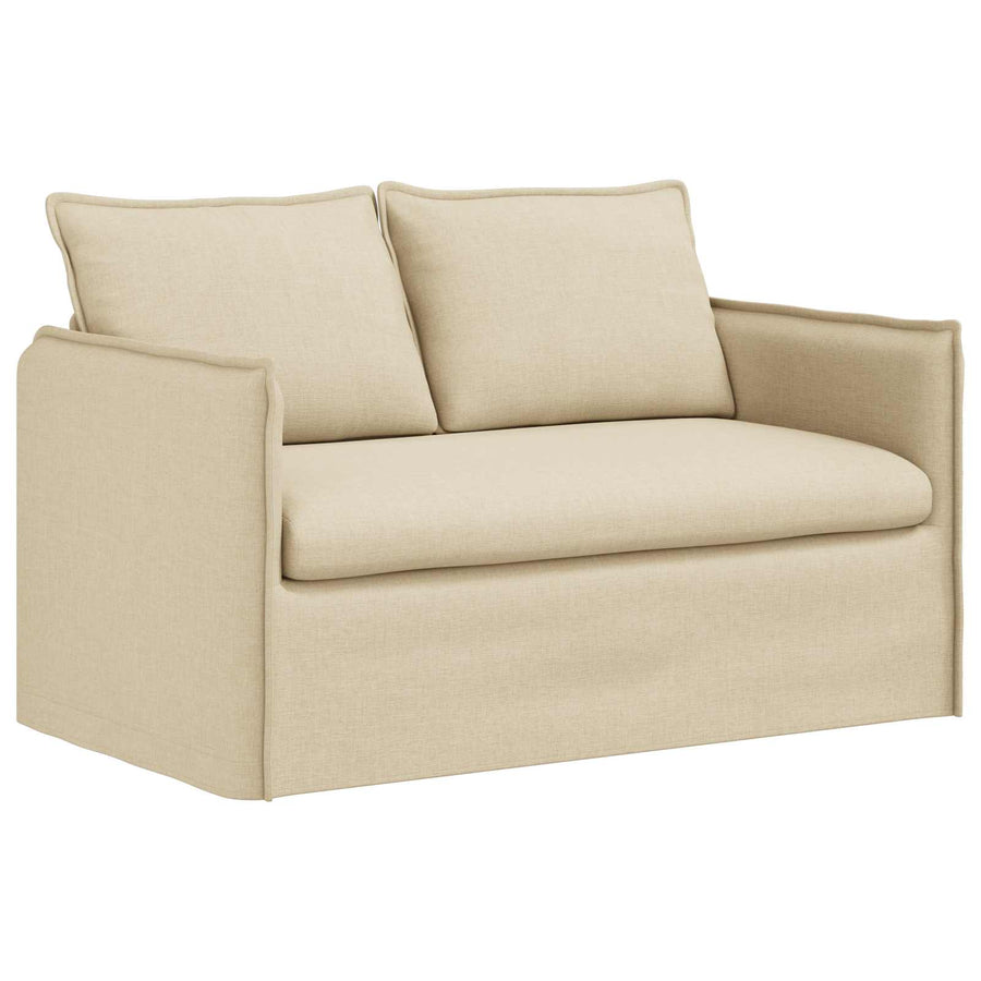 Bank 120cm 2 pcs Crème Metaal