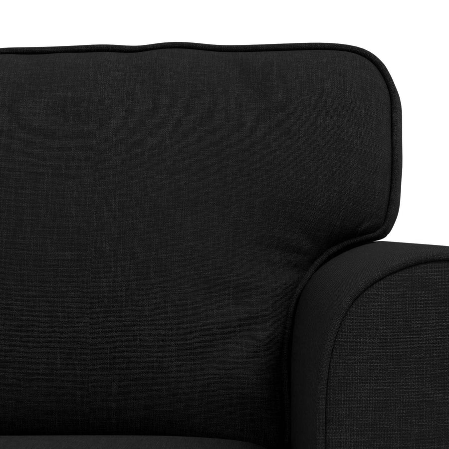 Bank 2 pcs Zwart Metaal