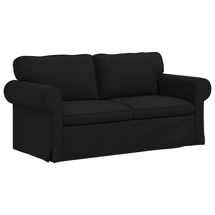 Bank 2 pcs Zwart Metaal